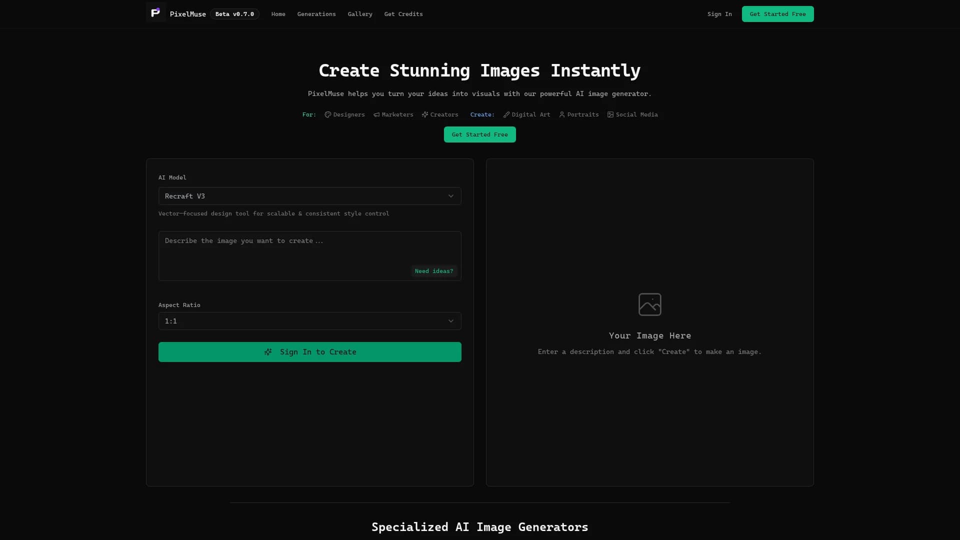 pixelmuse homepage