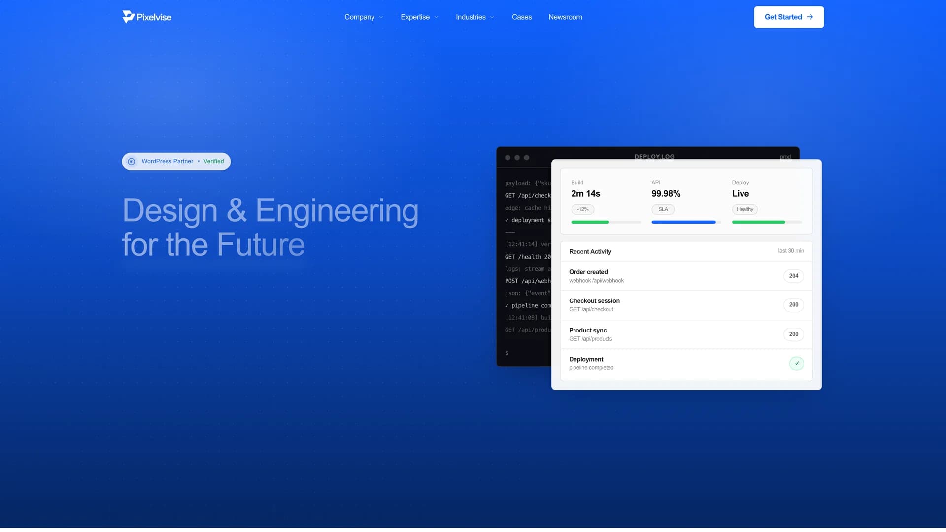 pixelvise-com homepage