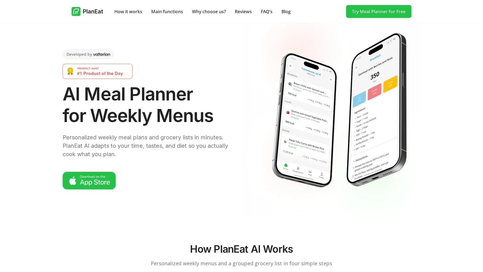 planeat-ai homepage