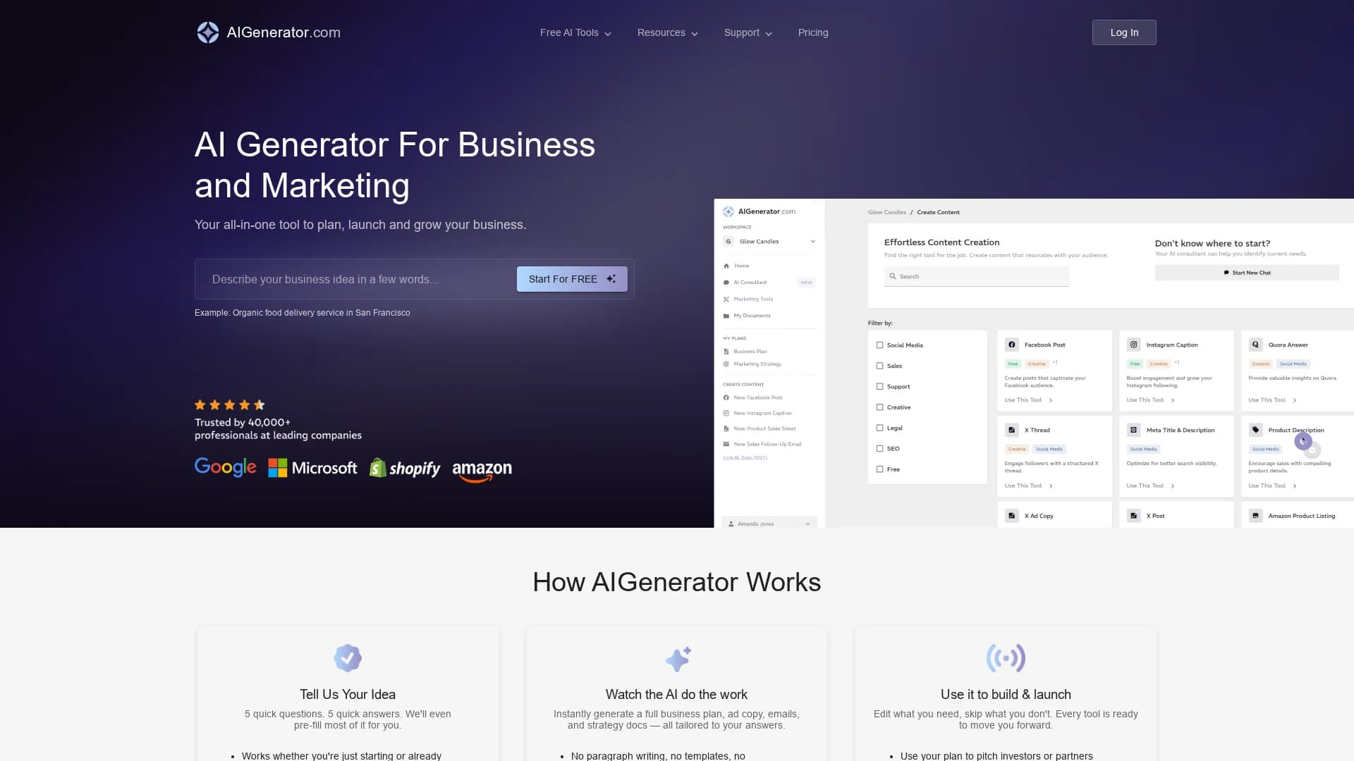 plannit-ai homepage