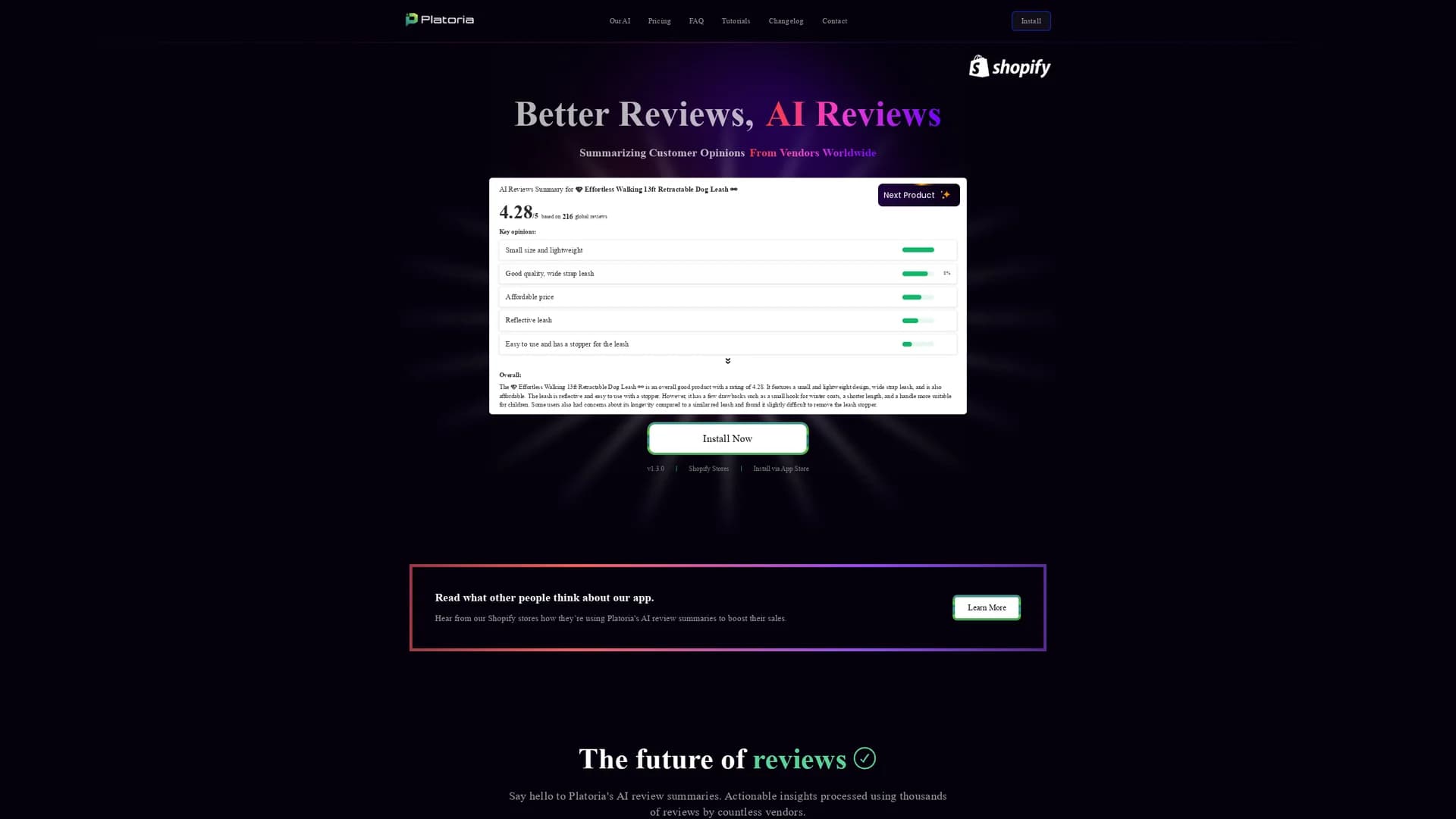 platoria homepage