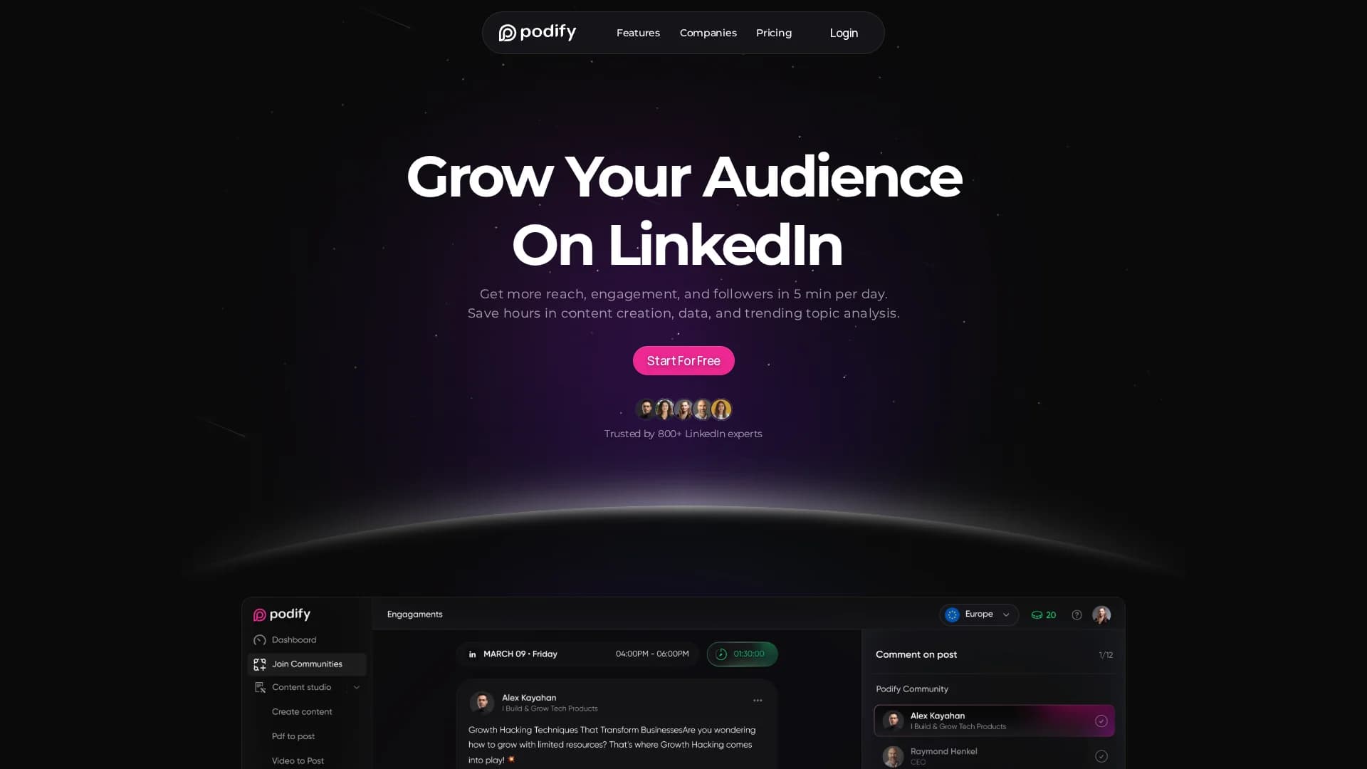 podify-io homepage