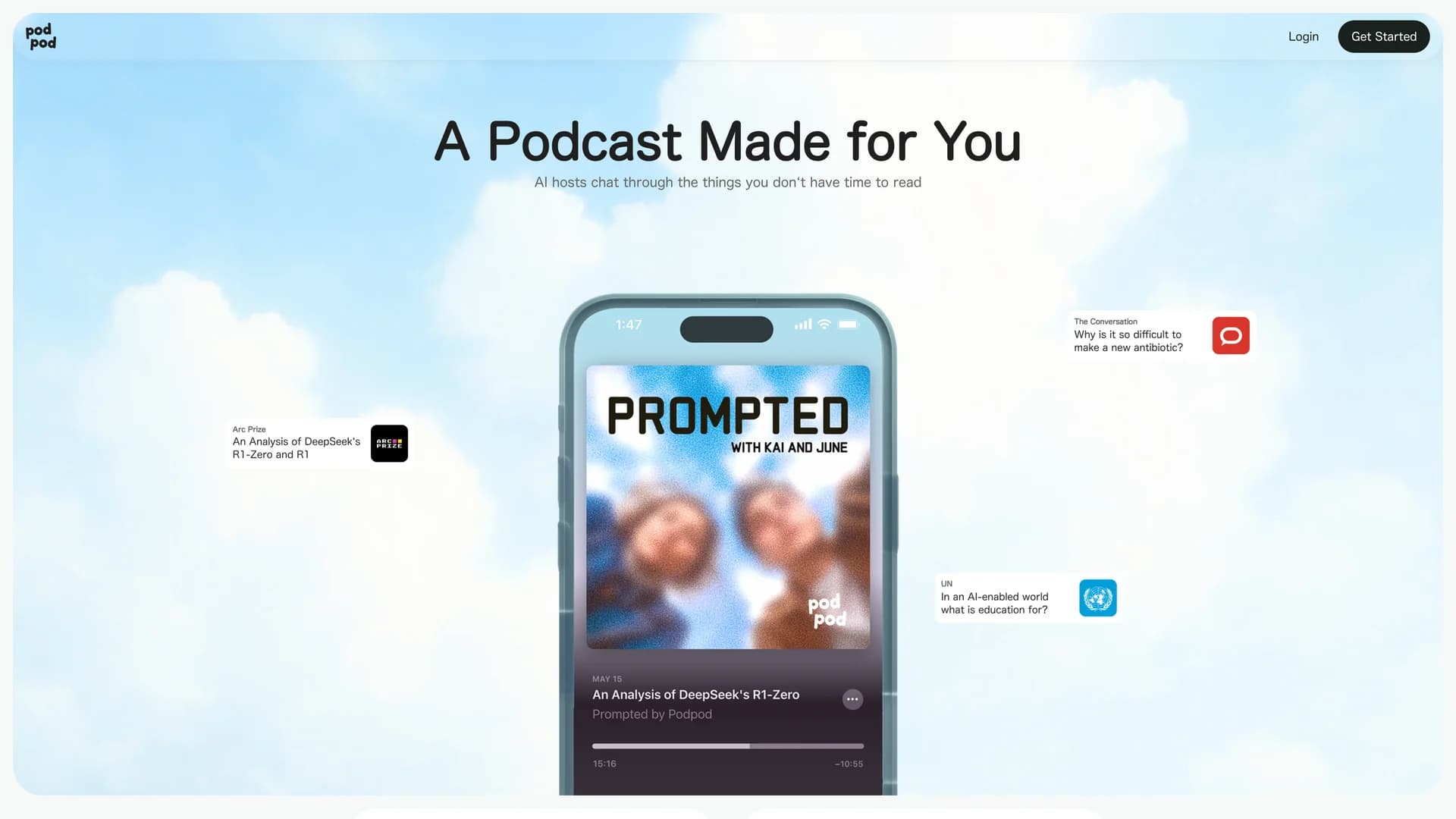 podpod homepage