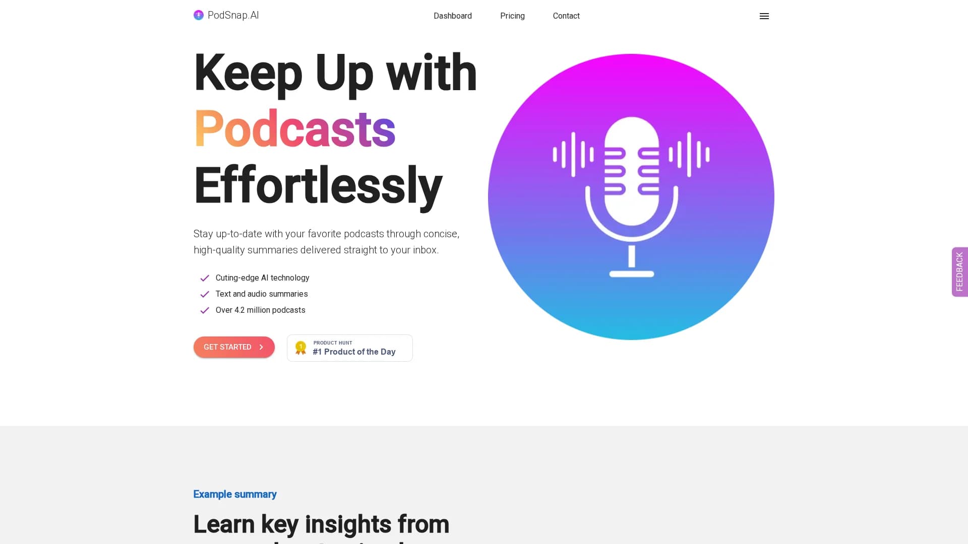 podsnap-ai homepage