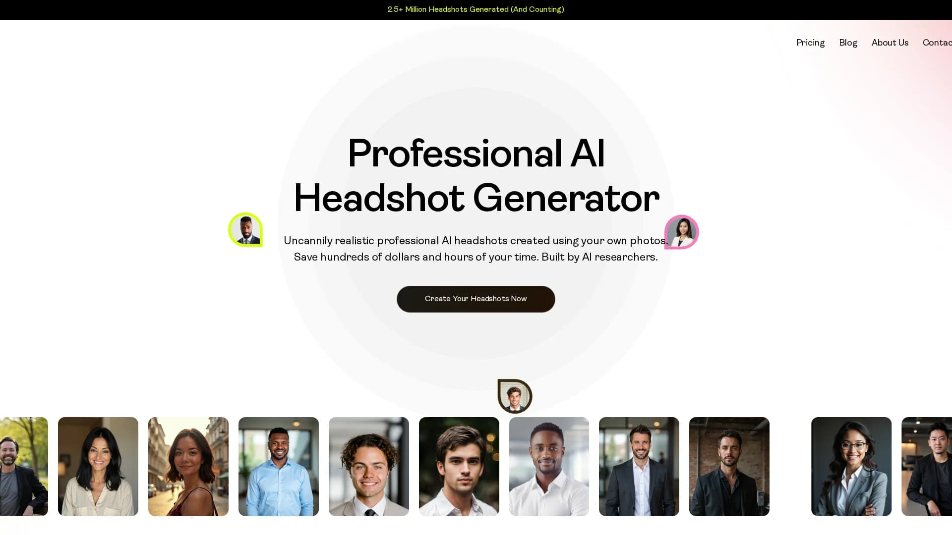 portraitpal homepage