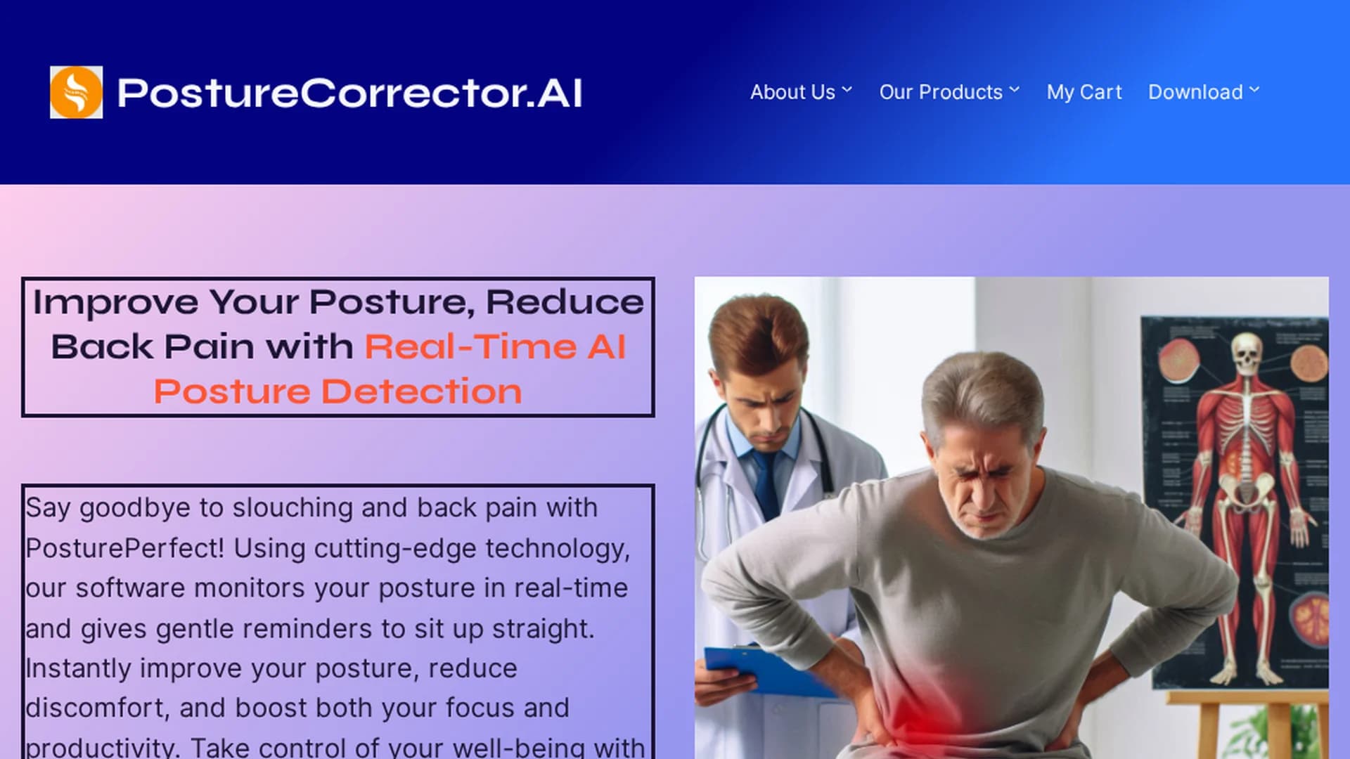 postureperfect homepage