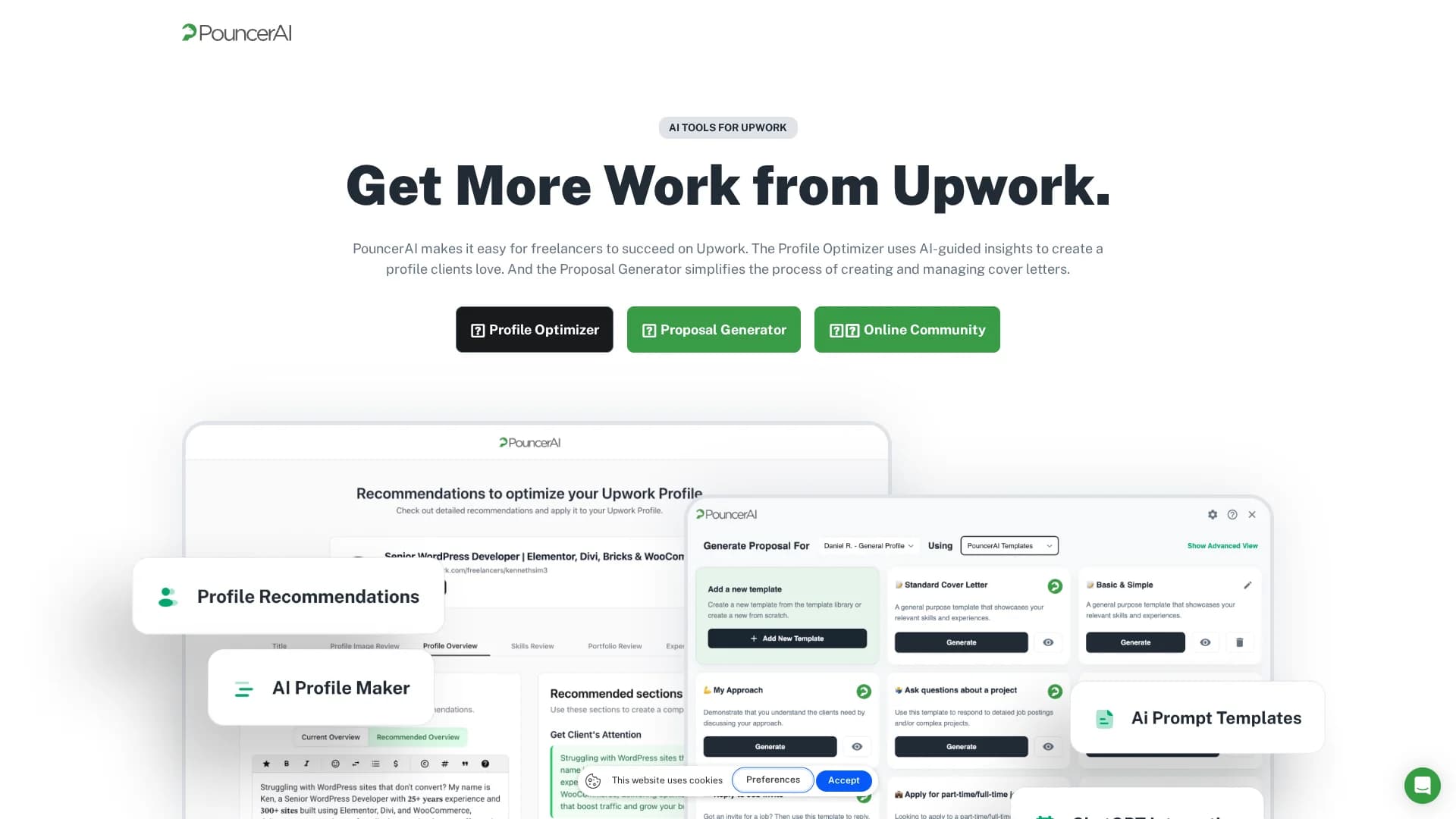 pouncerai homepage