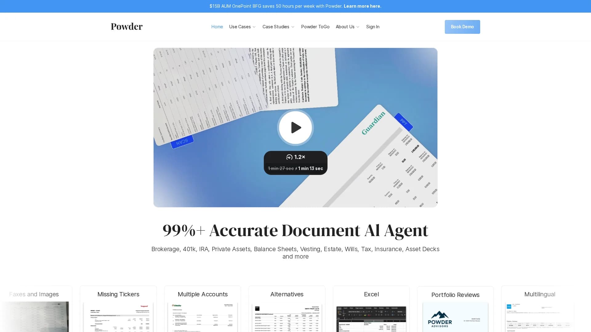 powderfi homepage