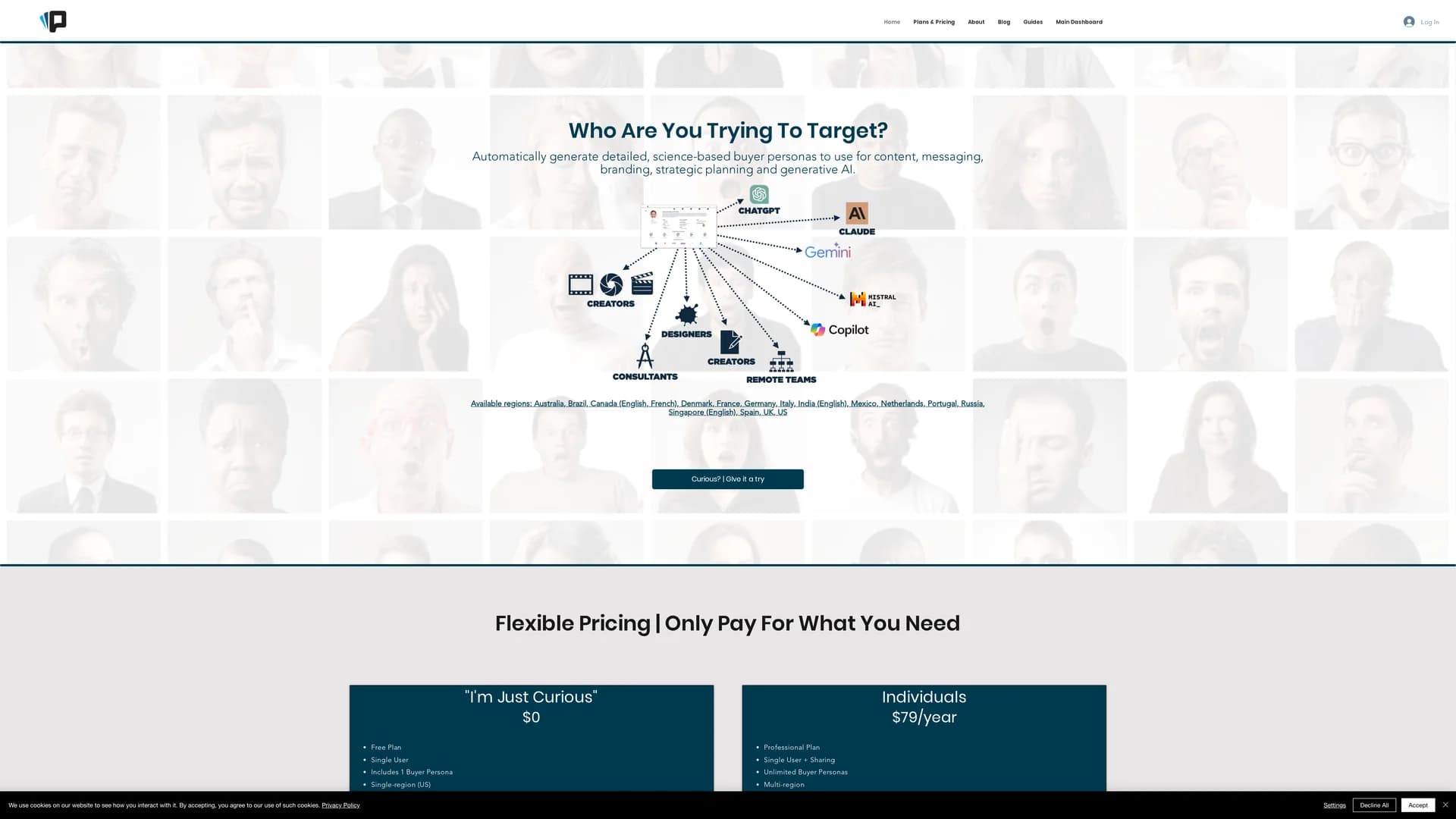 power-personas homepage
