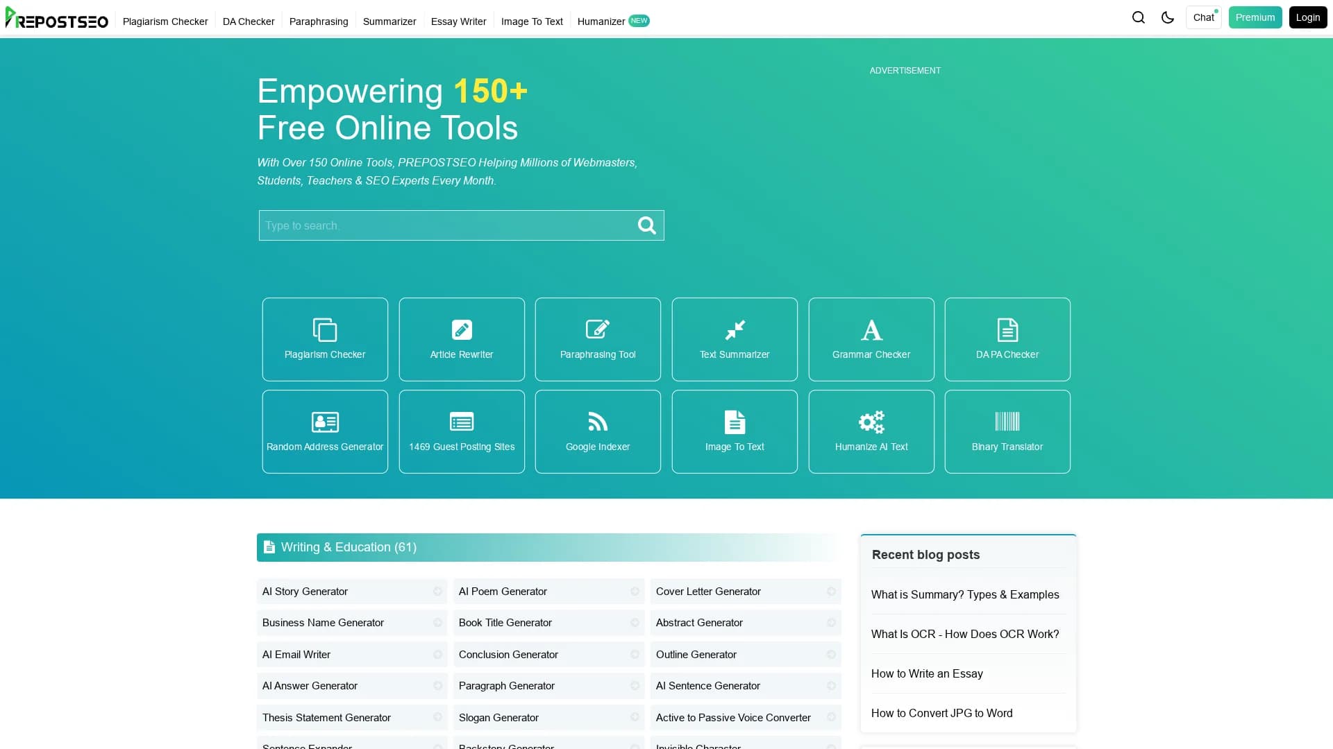 pre-post-seo homepage