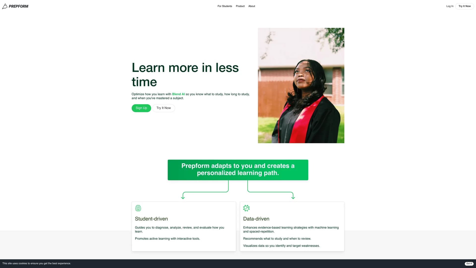 prepform homepage