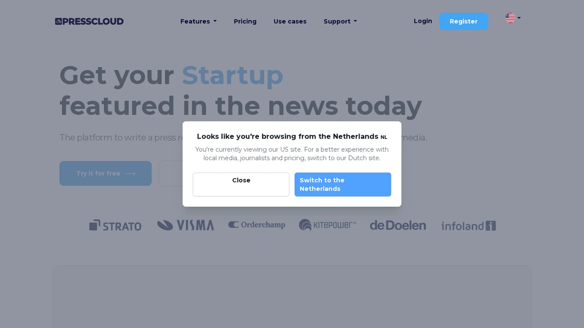 presscloud-ai homepage