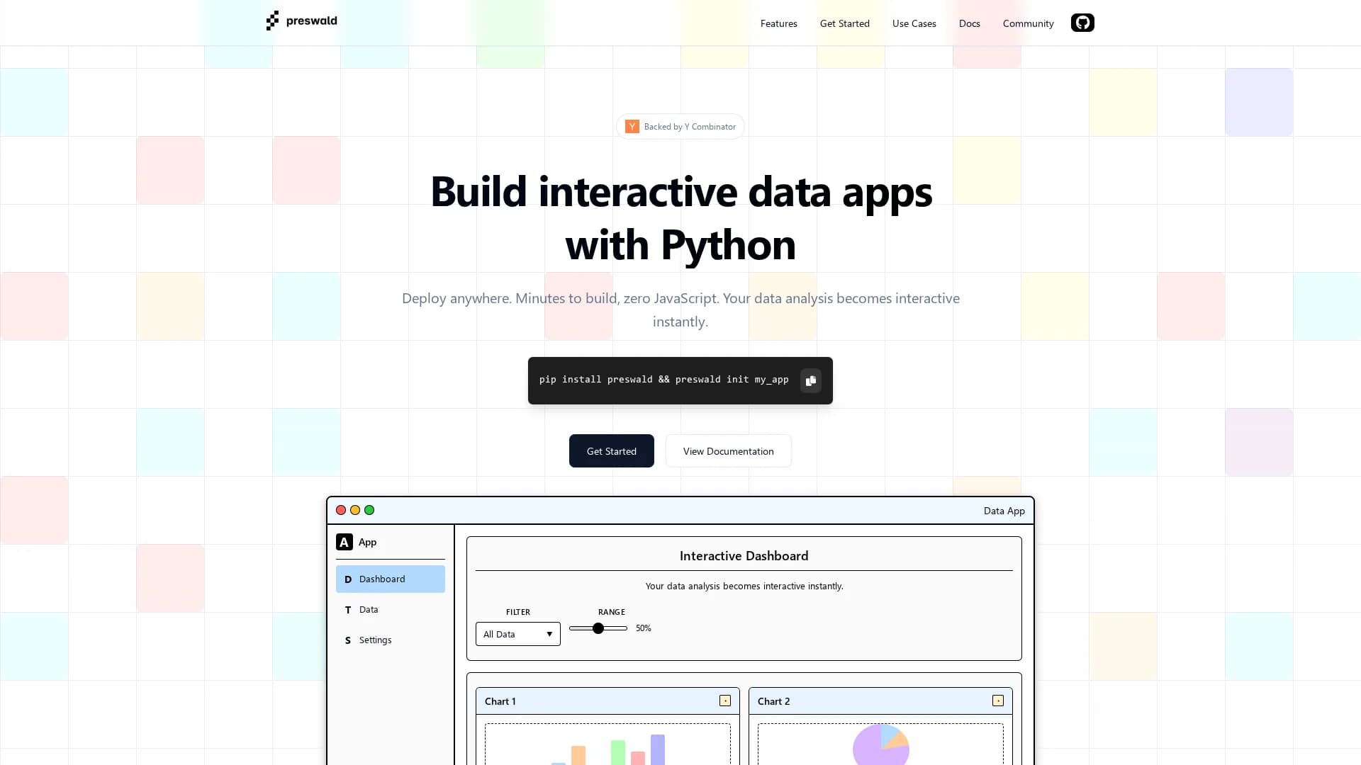 preswald homepage