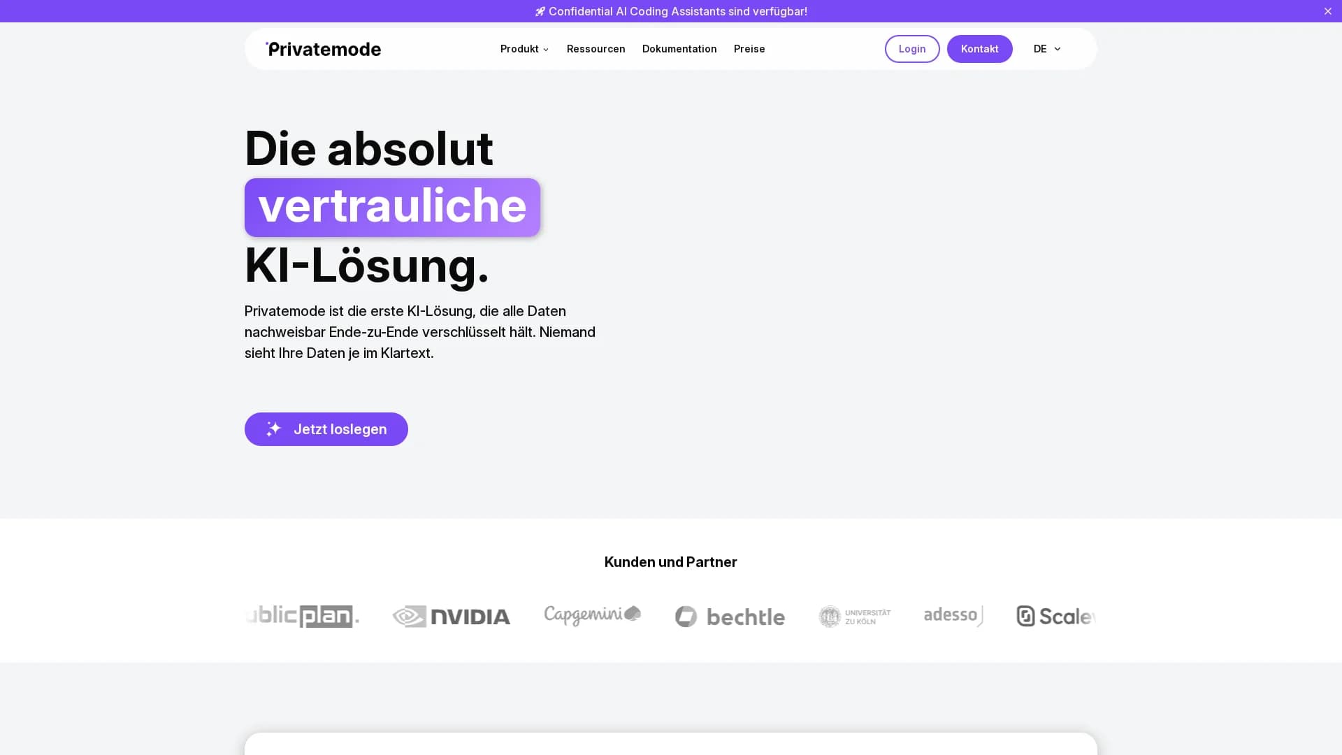 privatemode-ai homepage