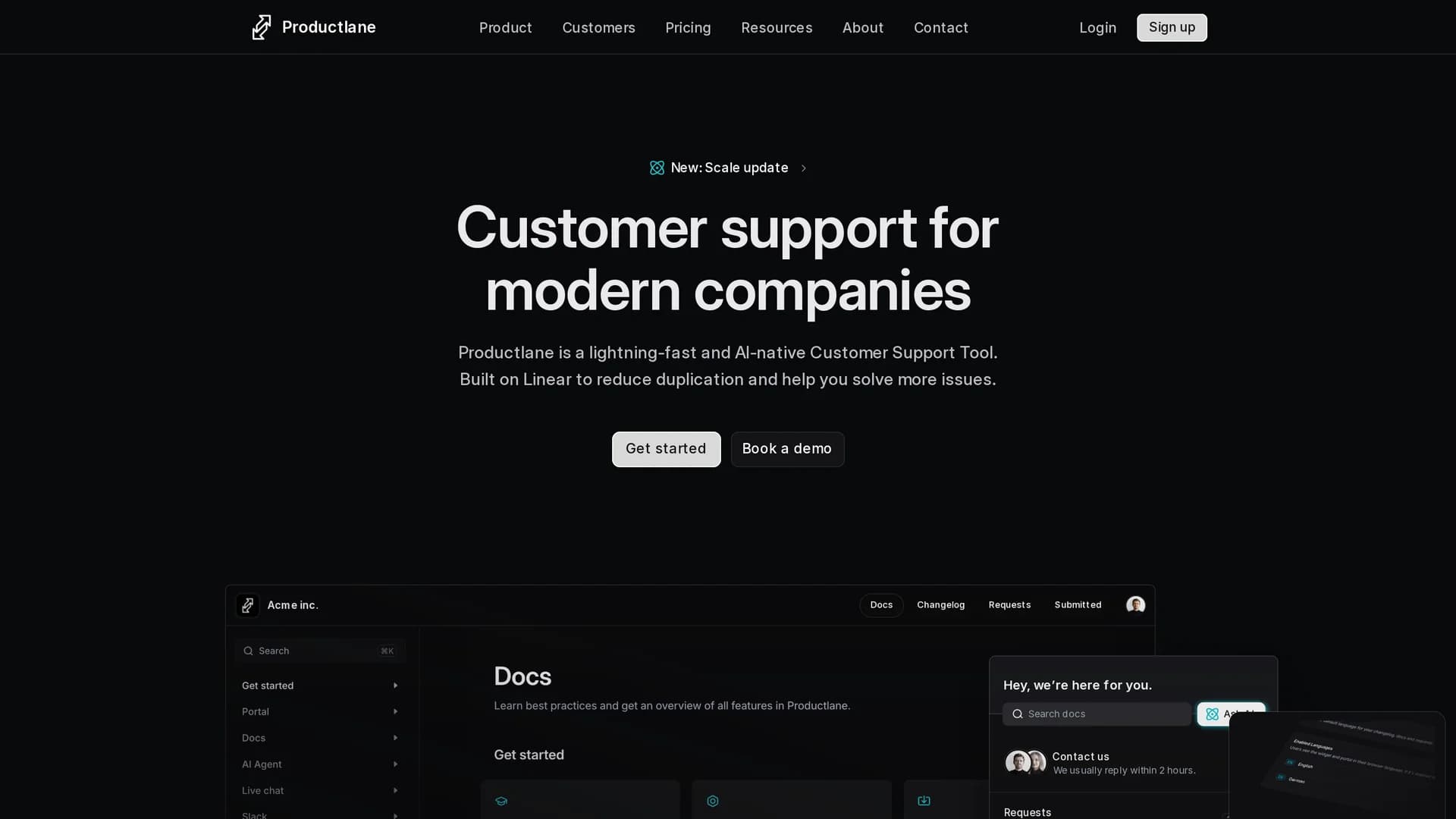 productlane homepage