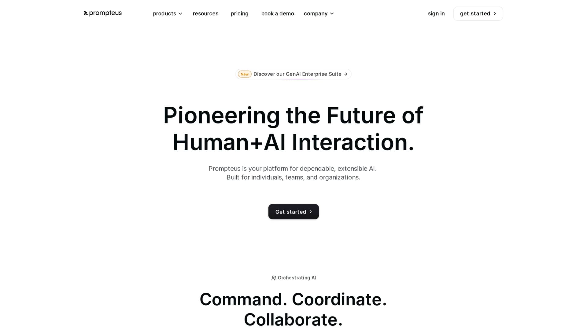 prompteus homepage