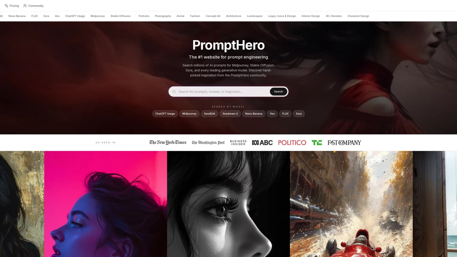 prompthero homepage