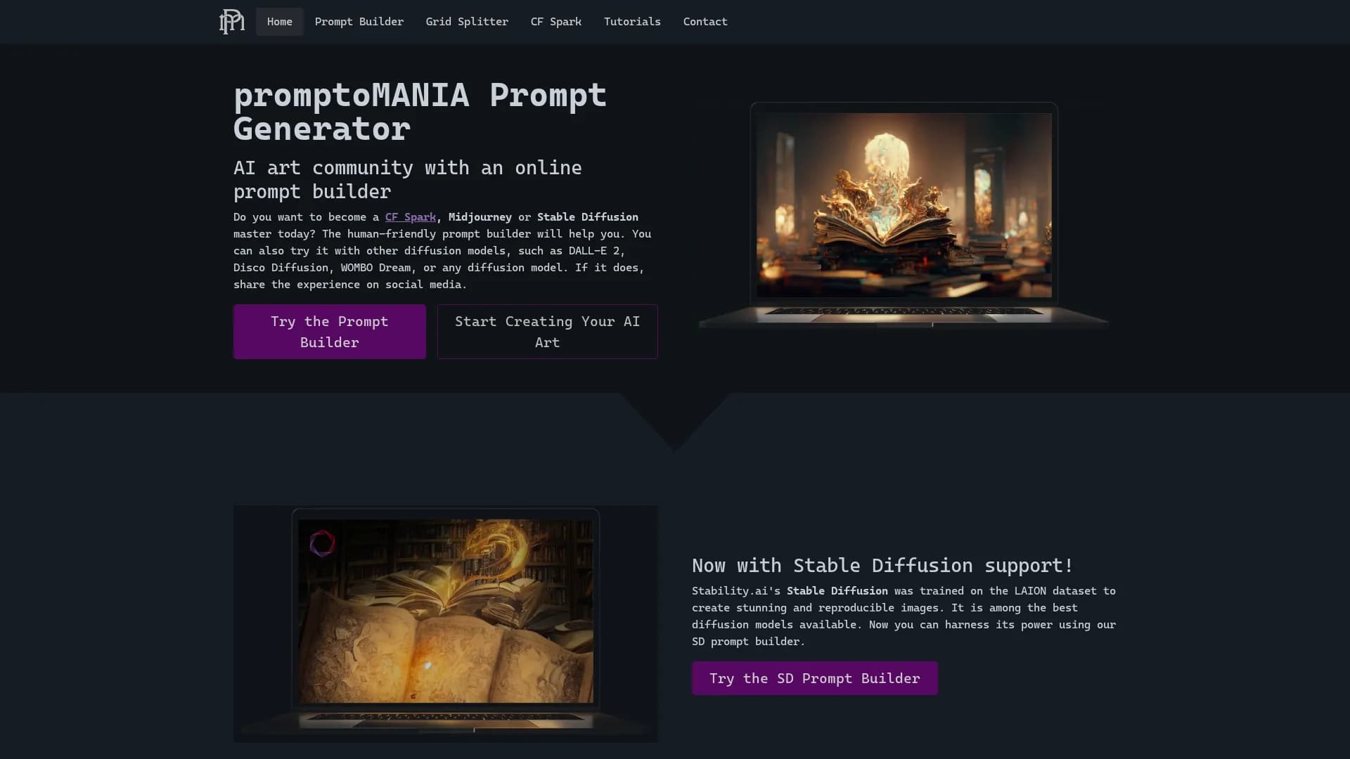 promptomania homepage