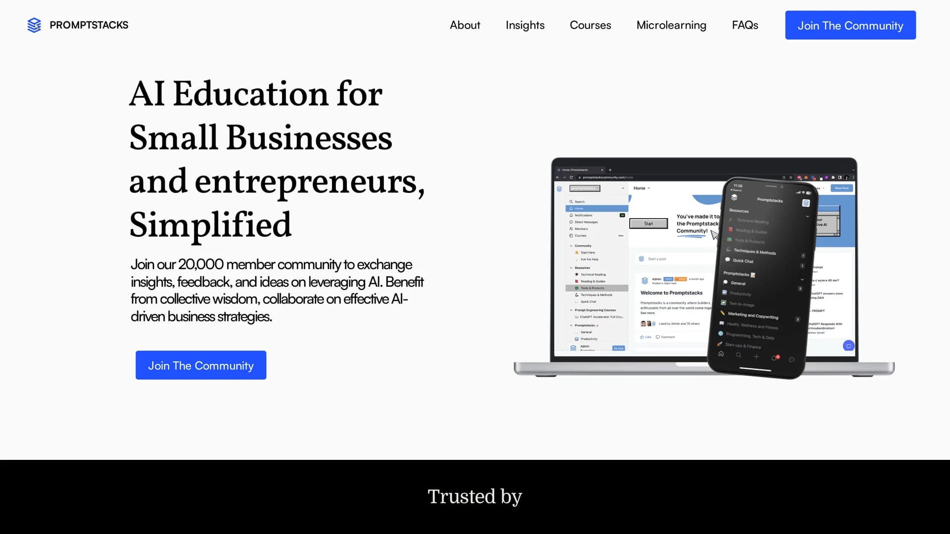 promptstacks homepage