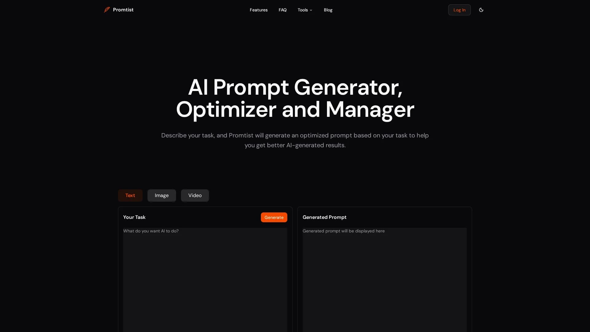 promtist homepage