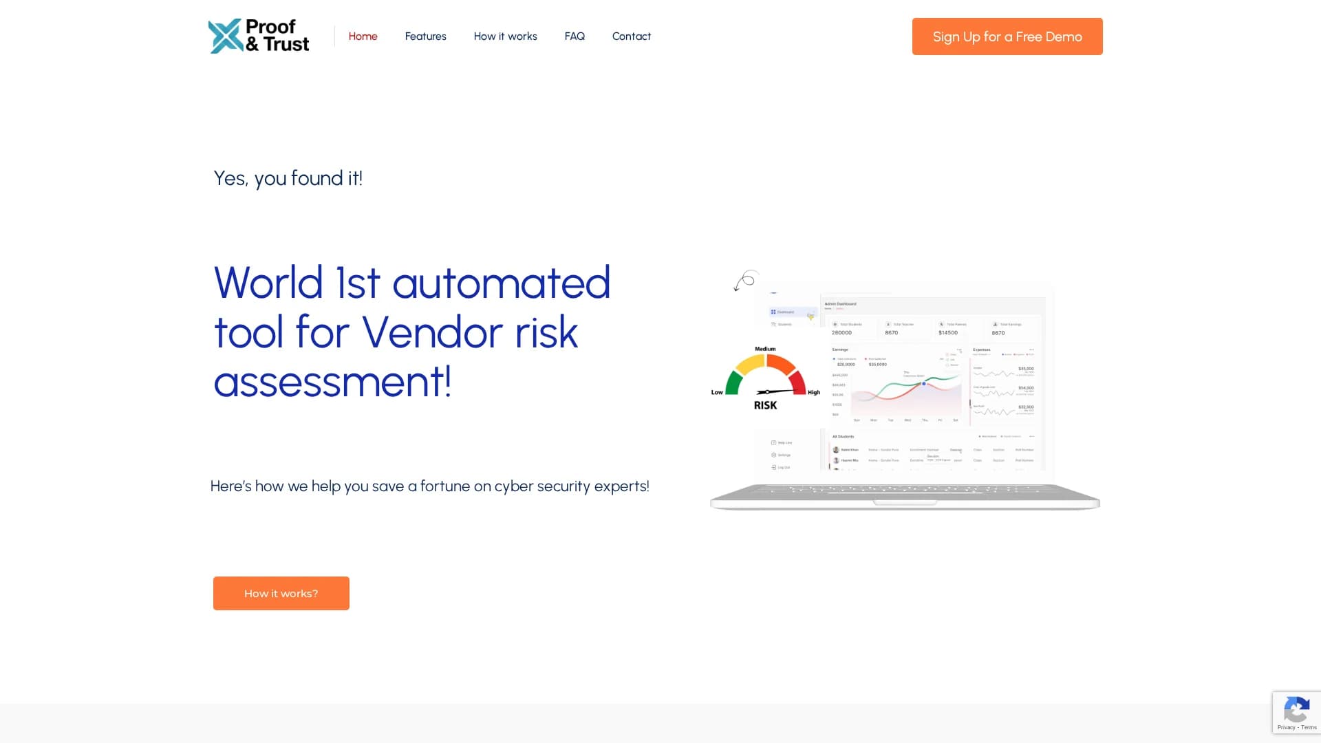 proof-trust homepage