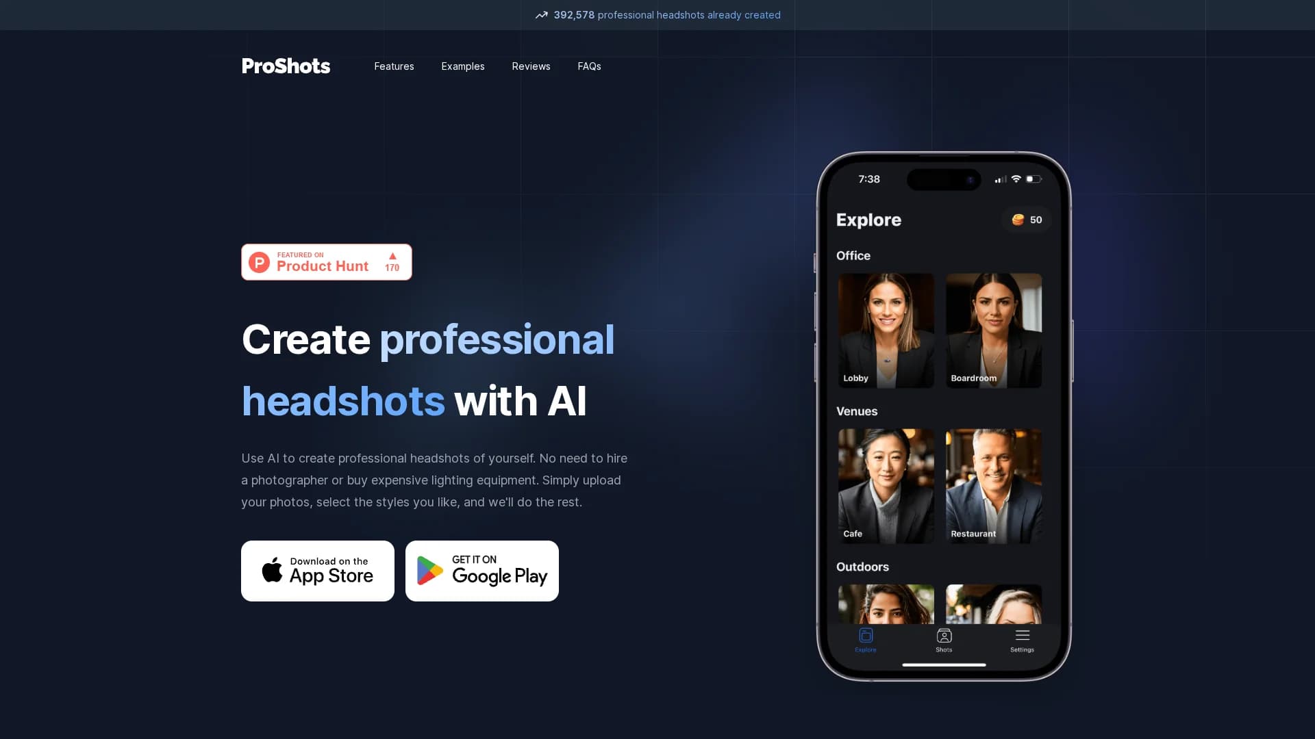 proshots homepage