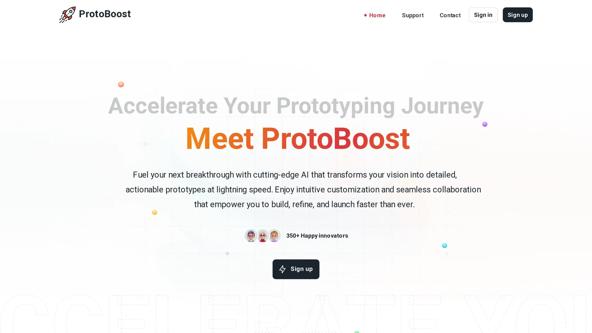 protoboost-ai homepage