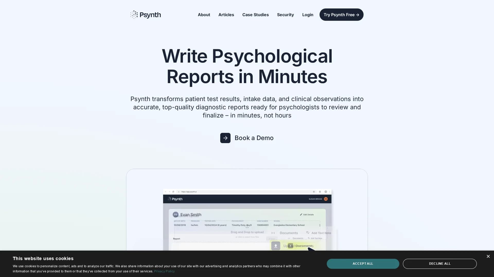 psynth-ai homepage