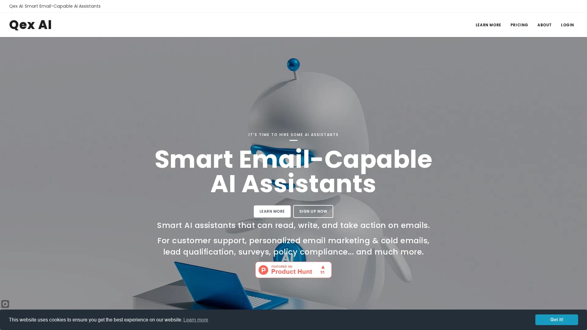 qex-ai homepage