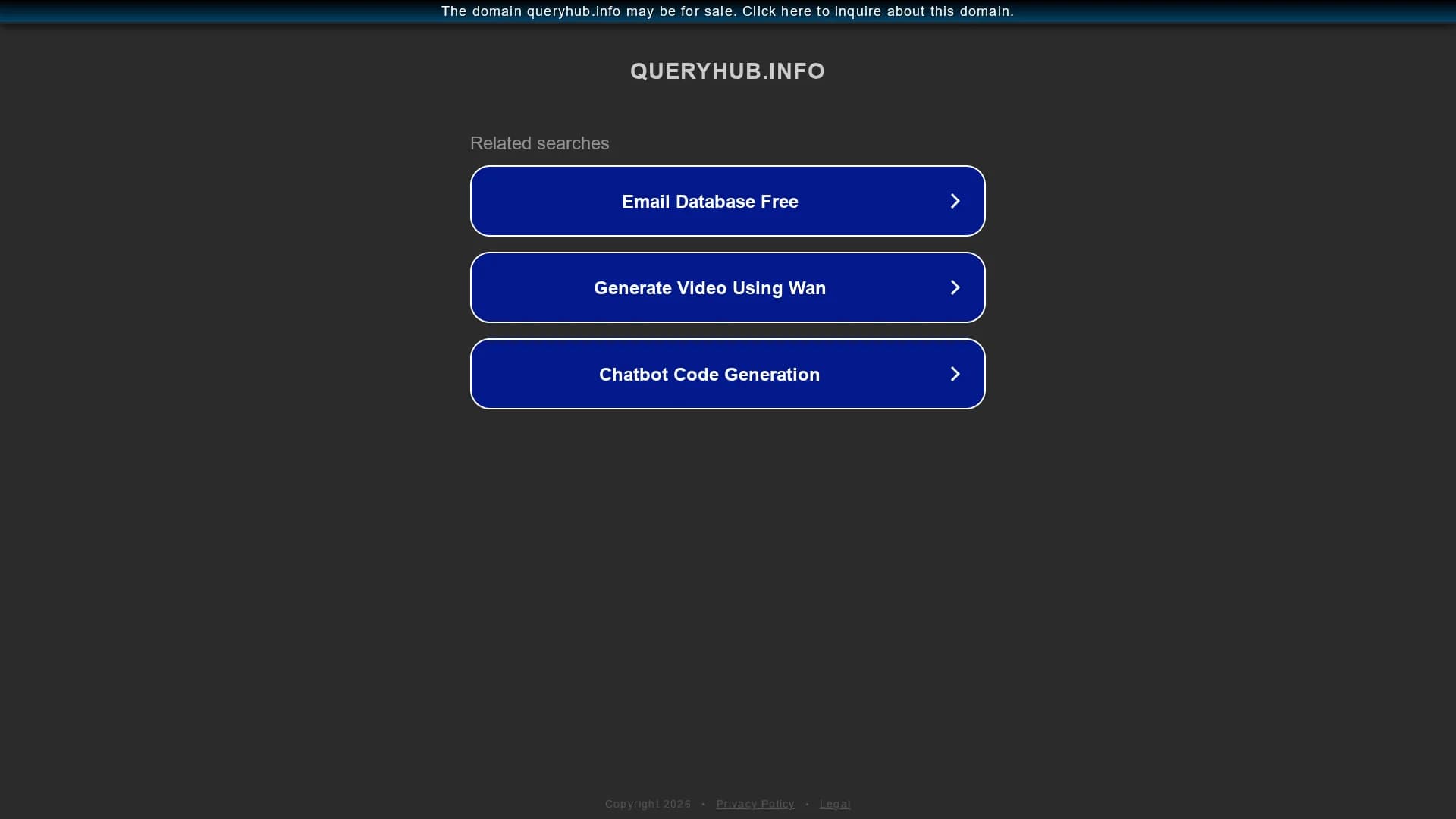 queryhub homepage