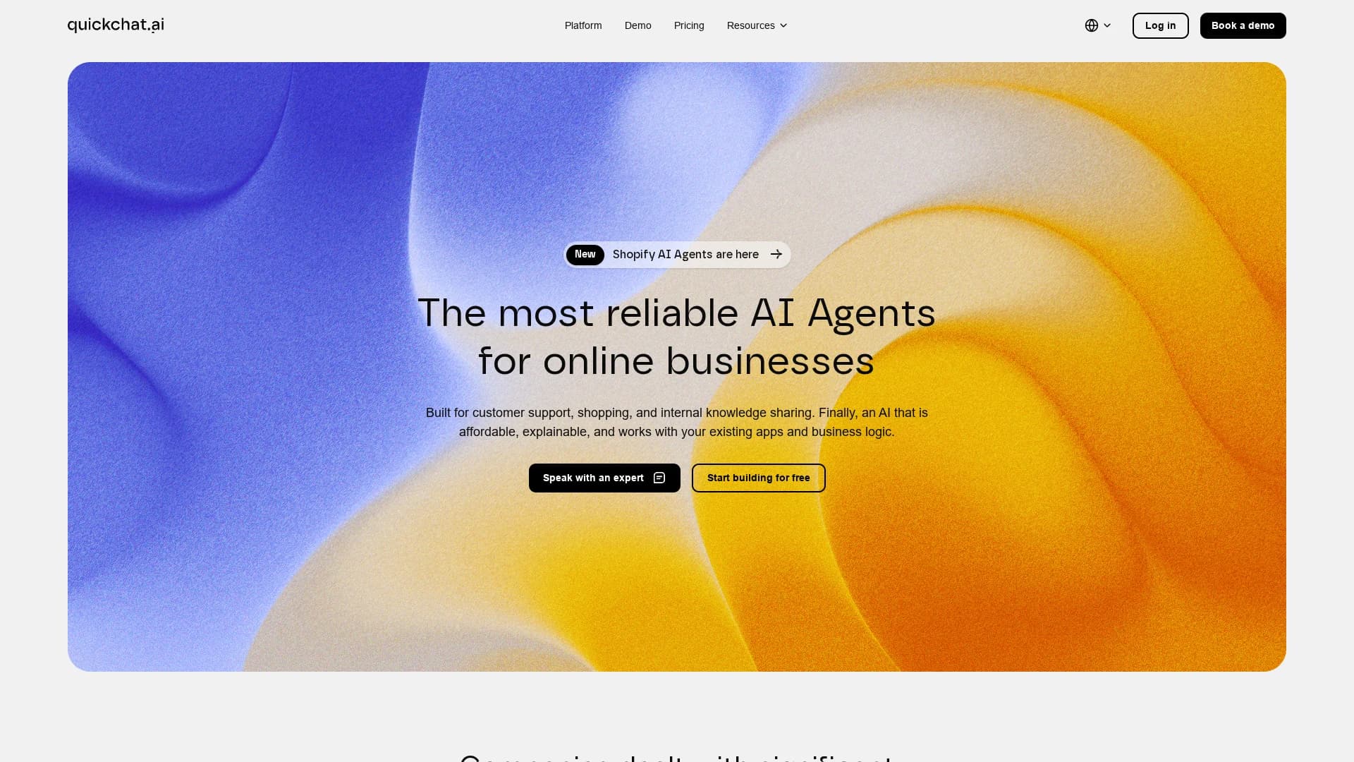 quickchat homepage