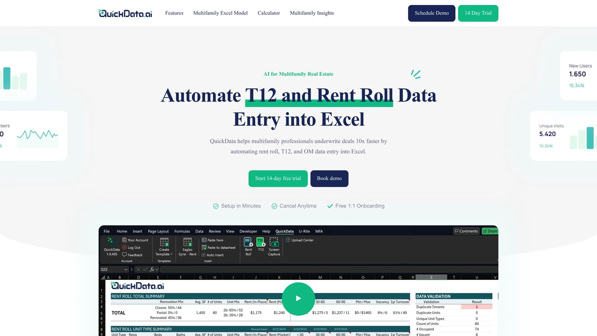 quickdata-ai homepage