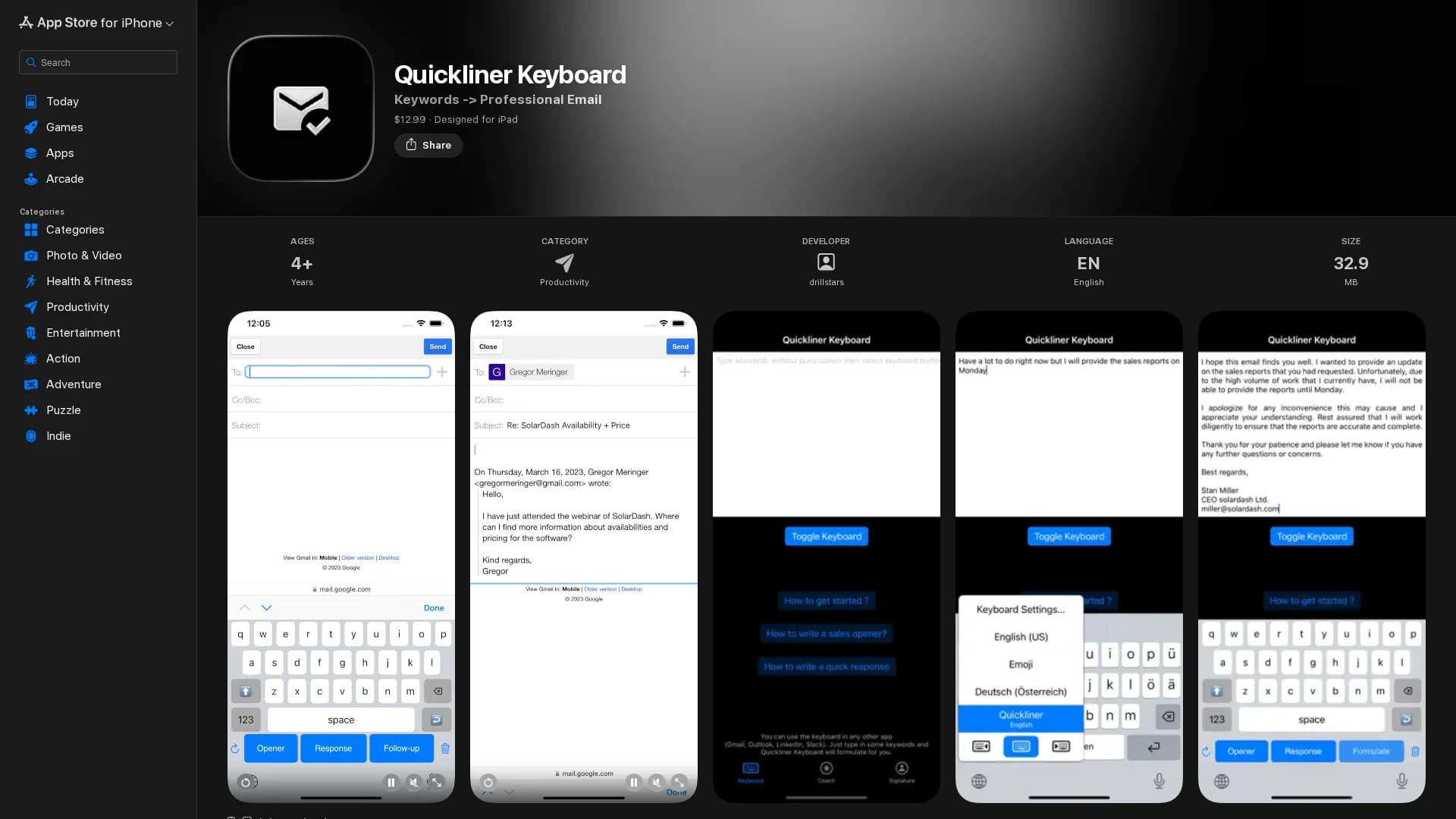 quickliner-keyboard homepage