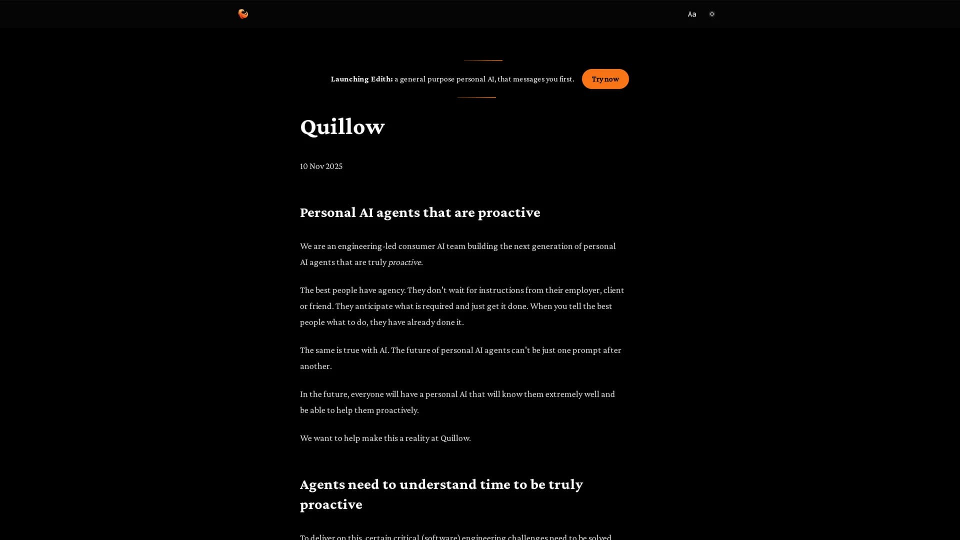 quillow homepage