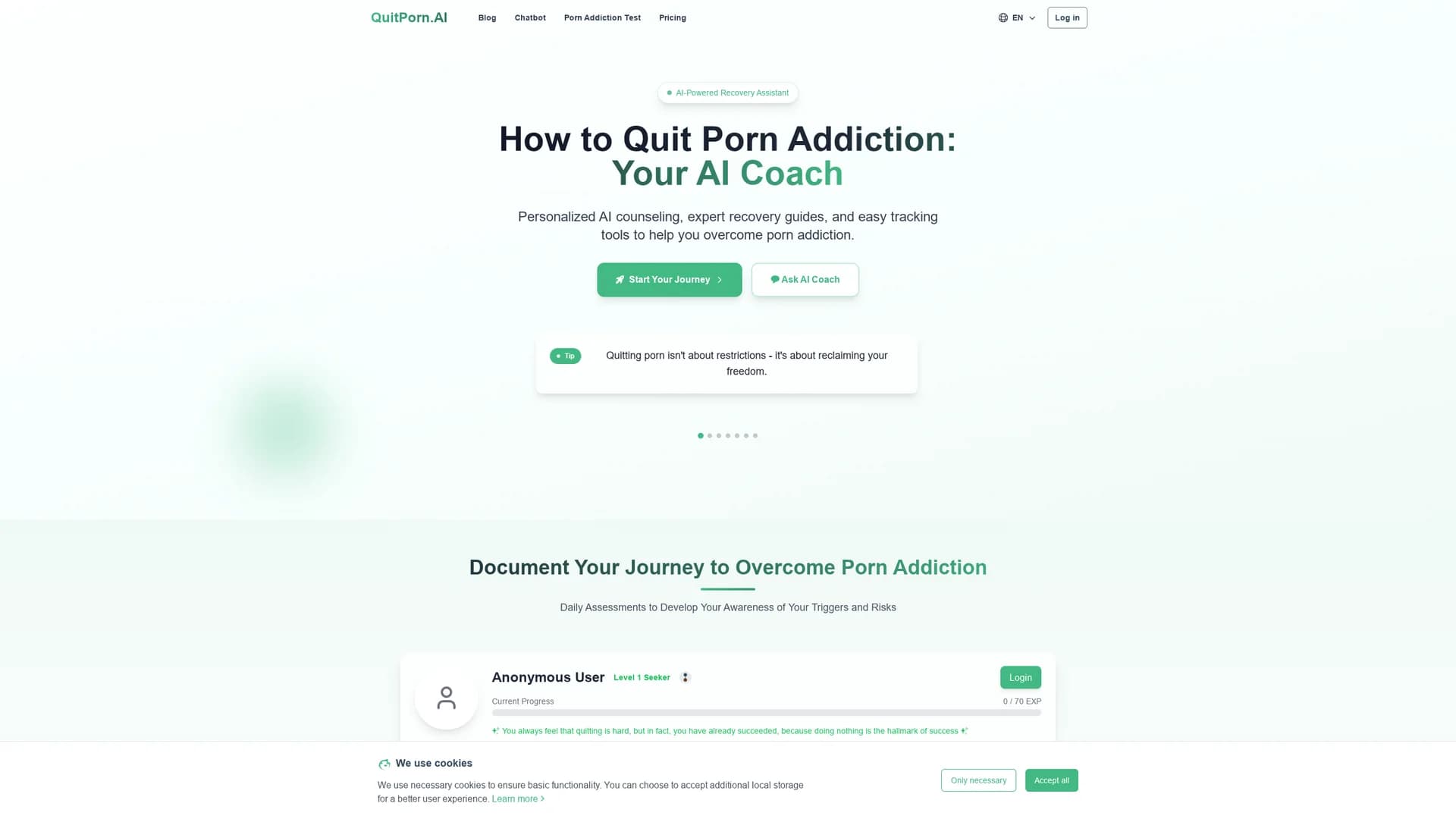 quit-porn-ai homepage