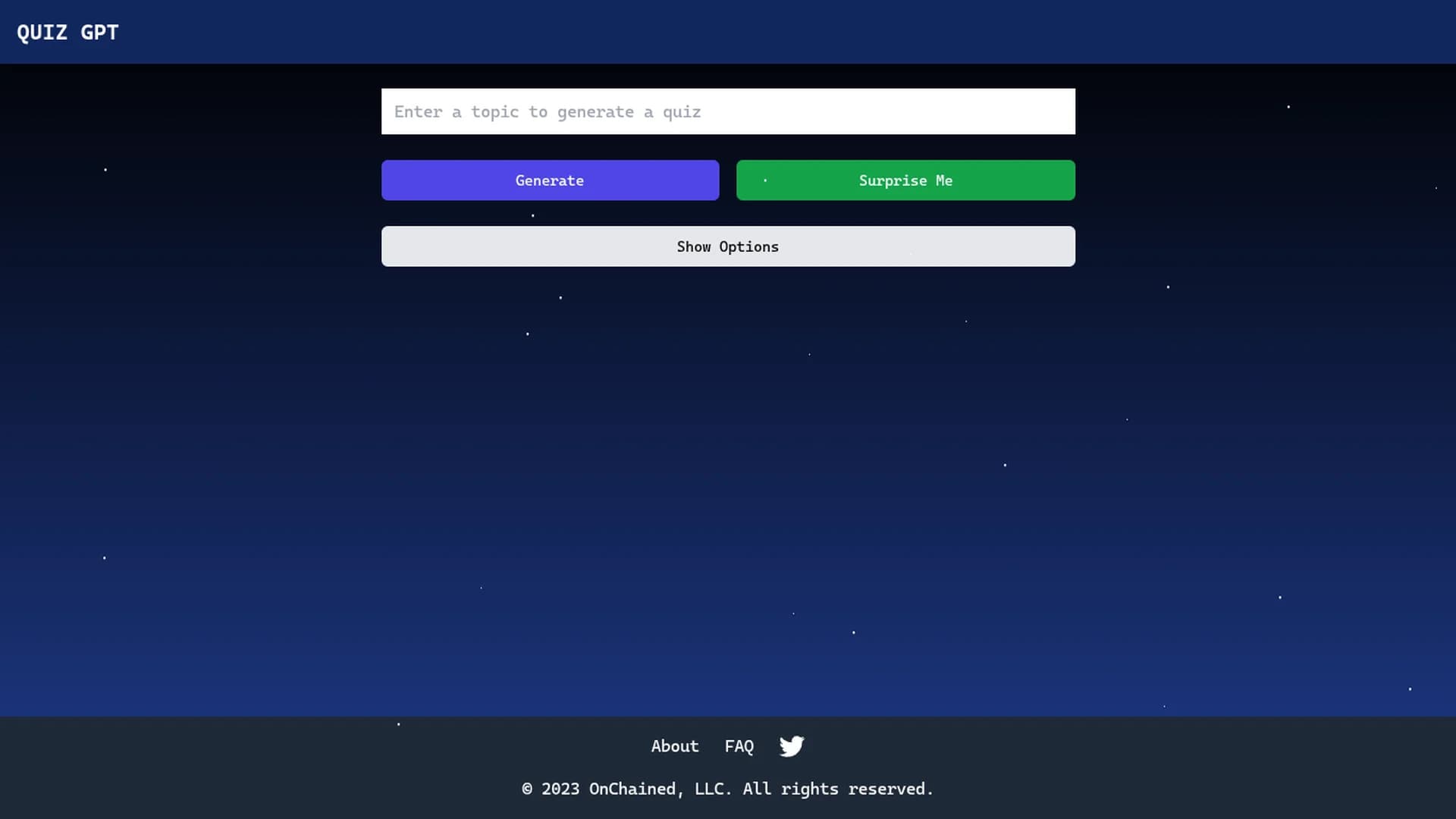 quiz-gpt homepage