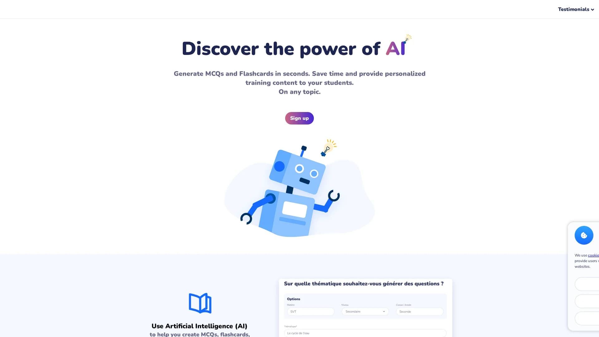 quiz-wizard homepage
