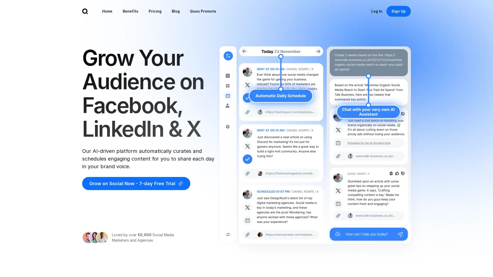 quuu homepage