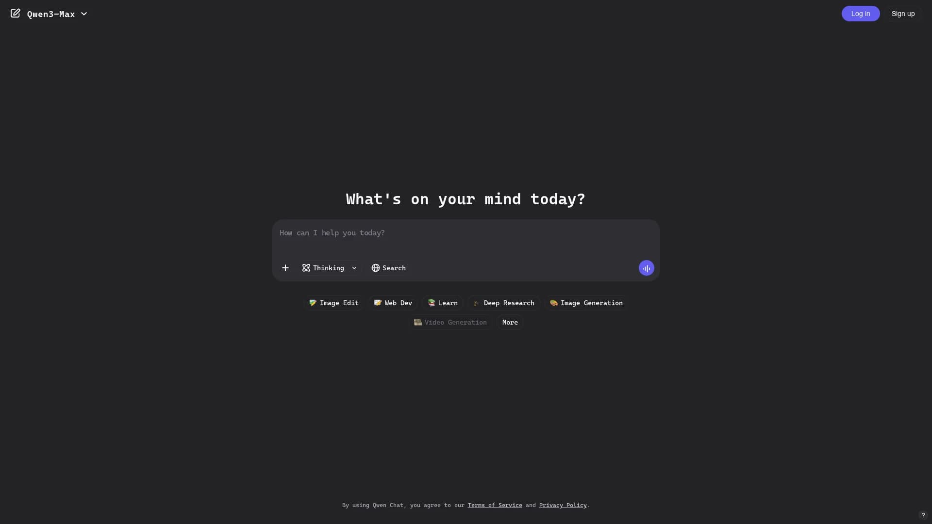 qwen-chat homepage
