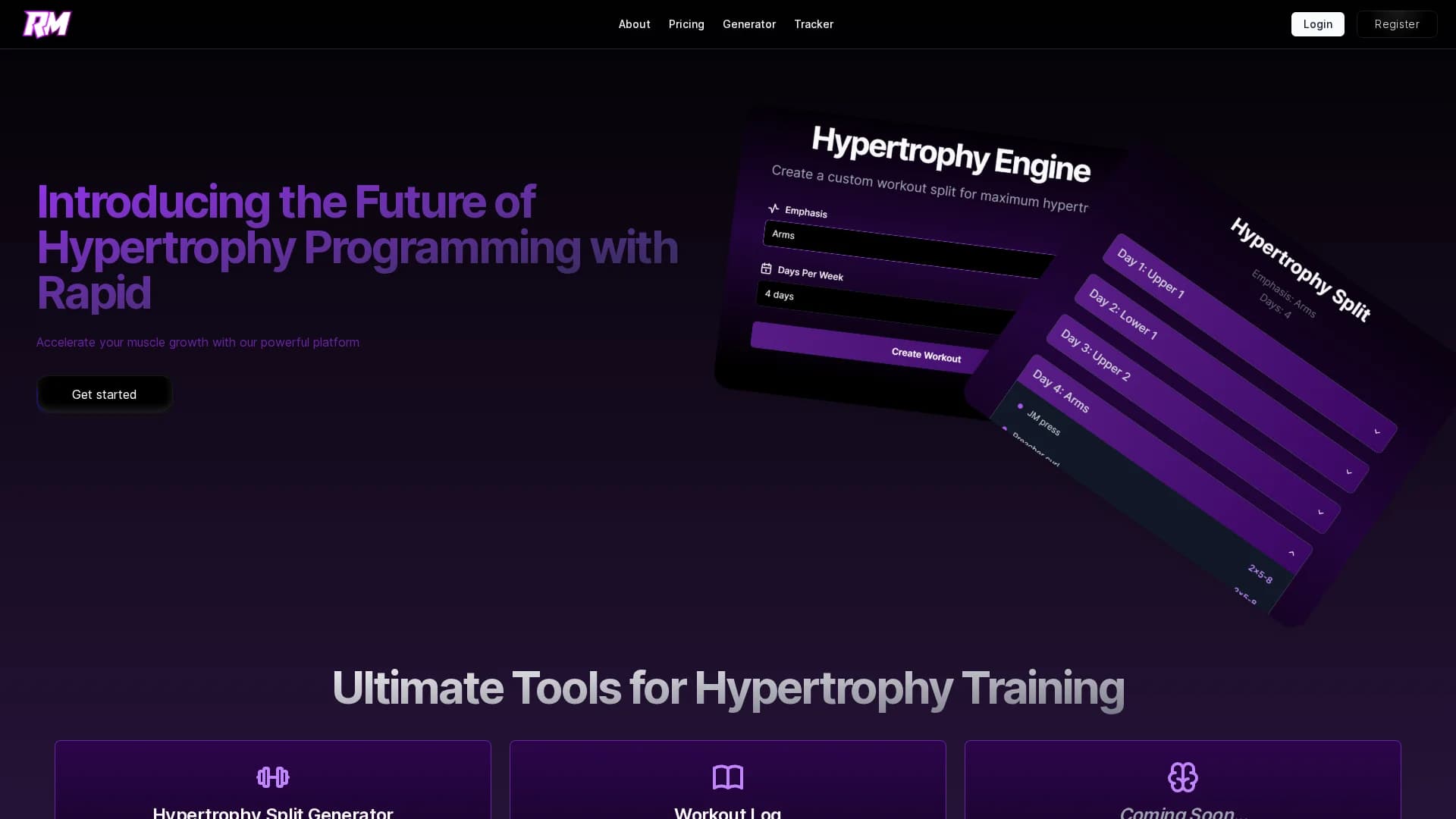 rapid-muscle homepage