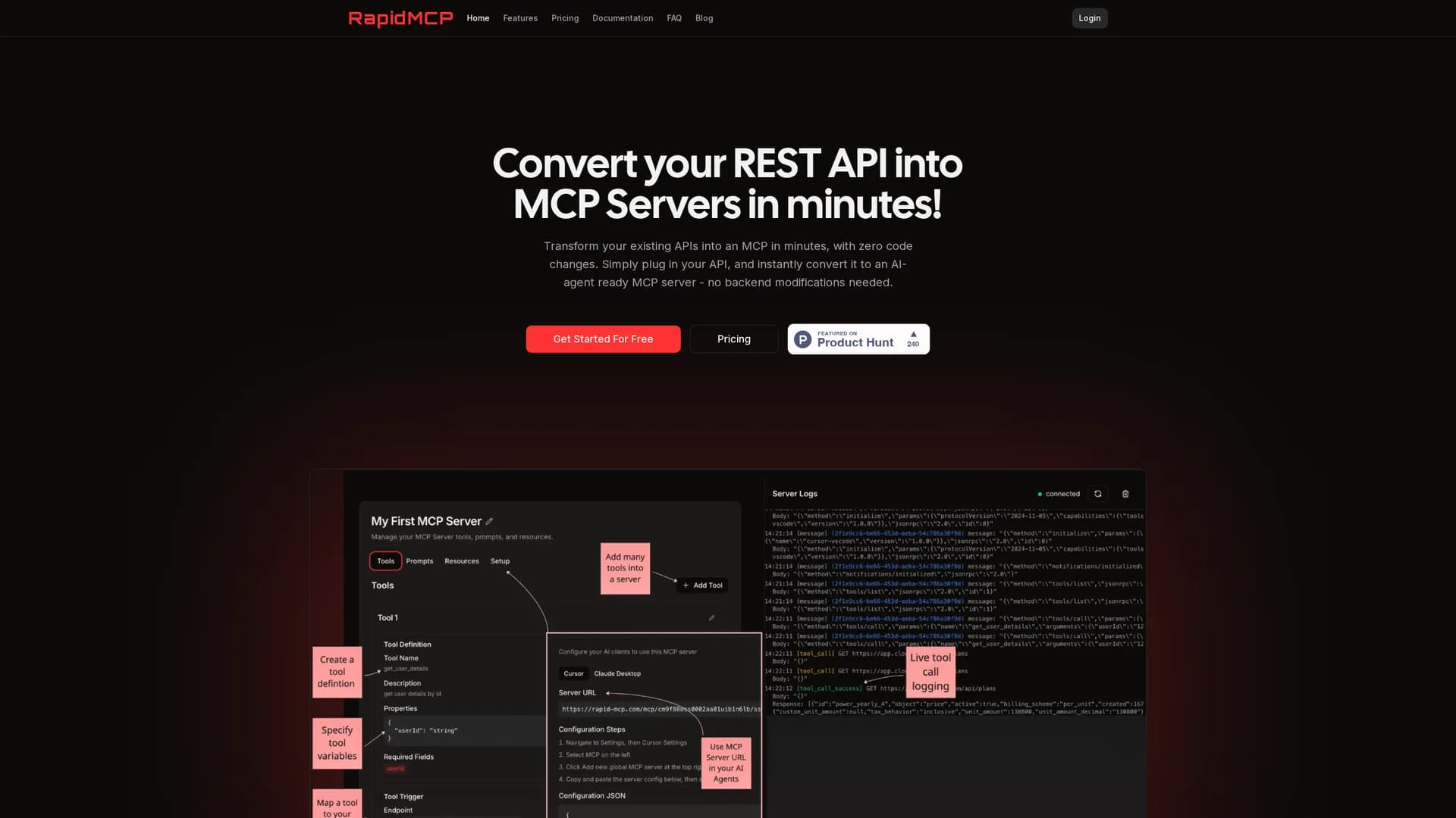 rapidmcp homepage