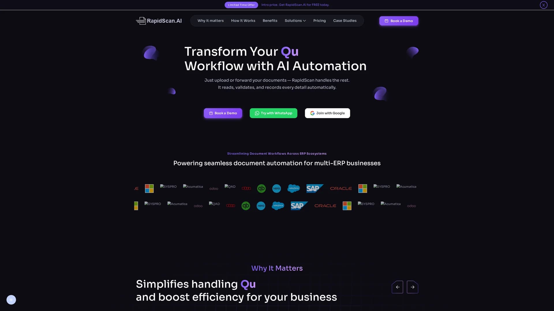 rapidscan-ai homepage