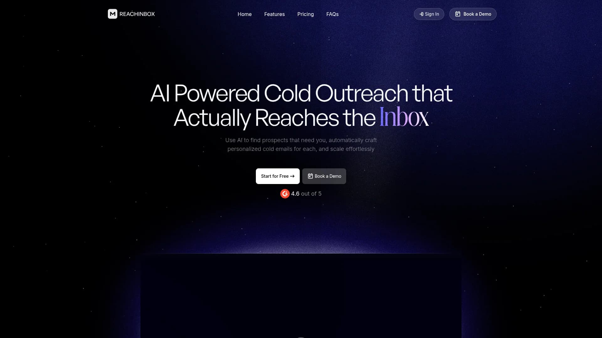 reachinbox homepage