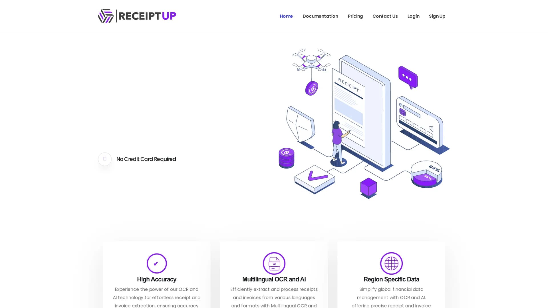 receiptup homepage