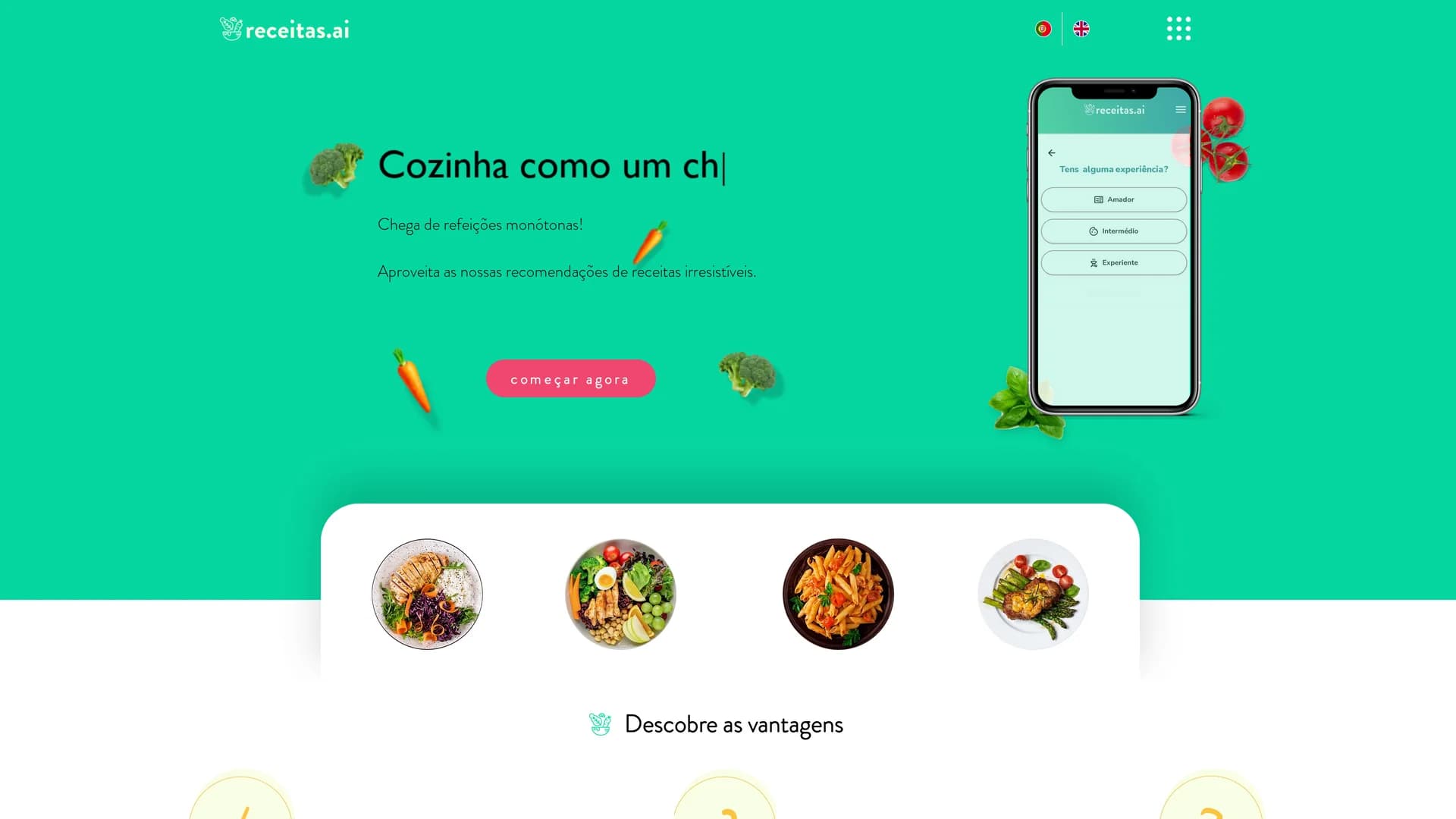 receitas-ai homepage
