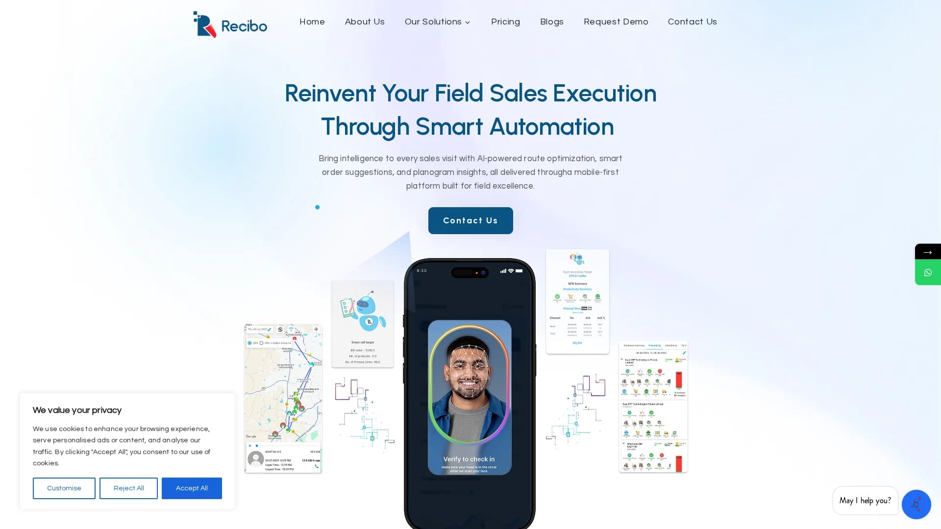 recibo homepage