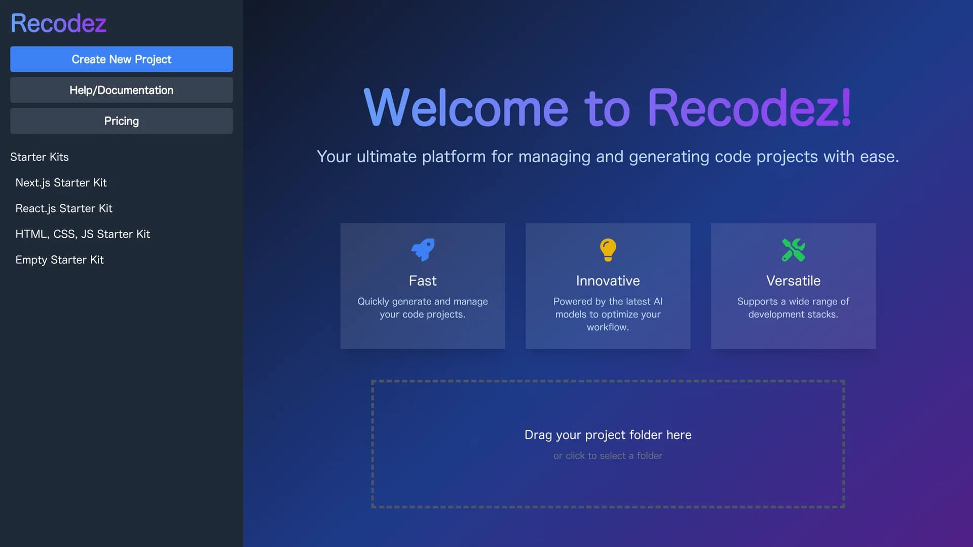 recodez homepage