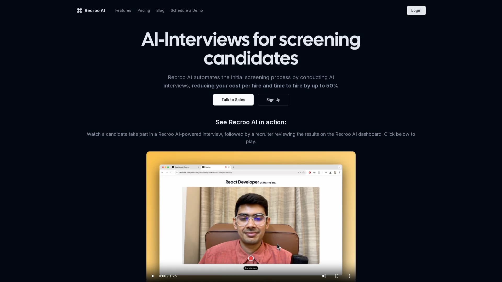 recroo-ai homepage