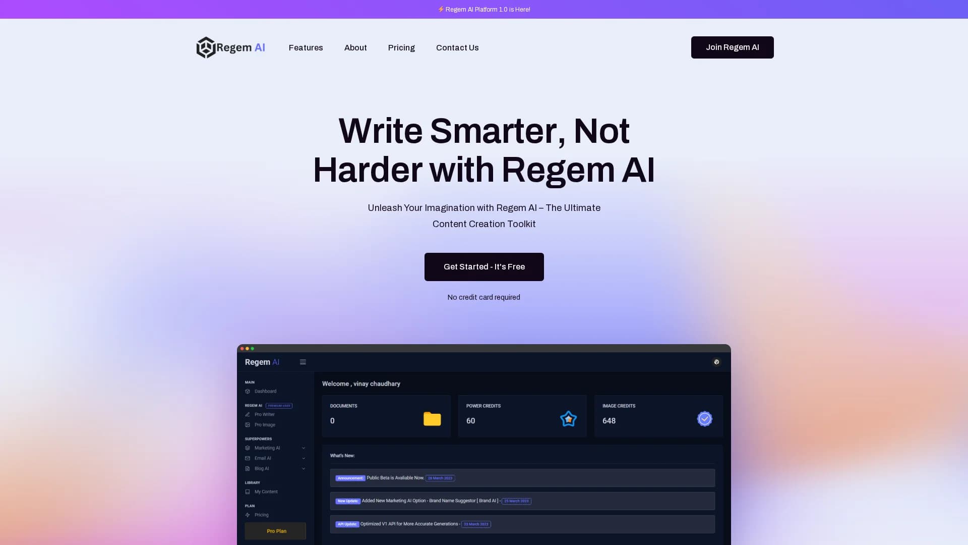 regem-ai-platform homepage