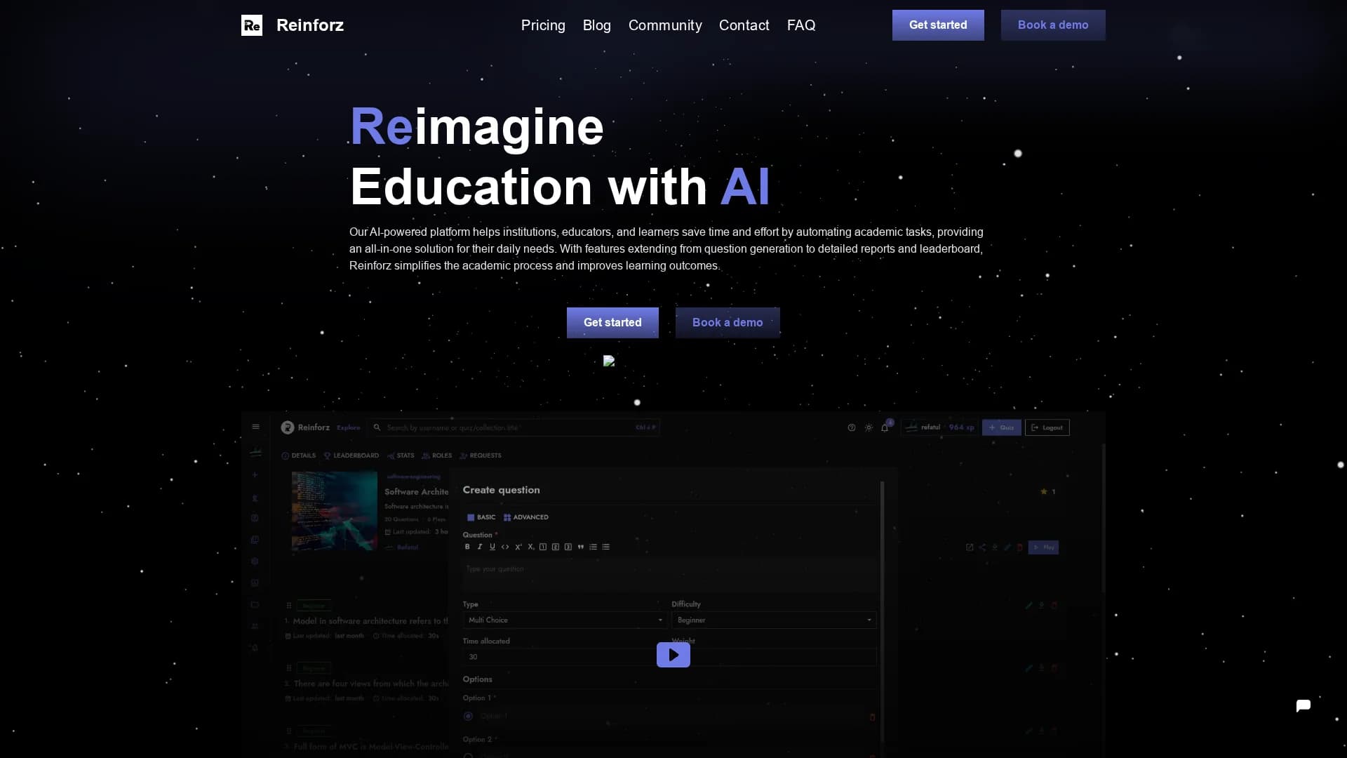 reinforz homepage